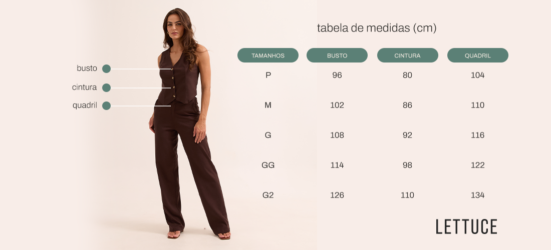 Tabela de medidas